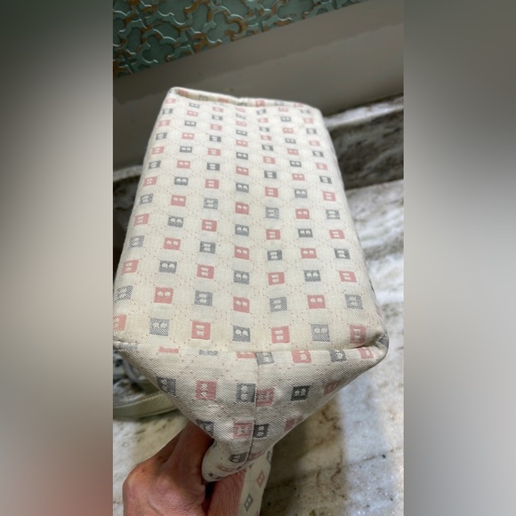 Bally "B" Print Canvas Handle Bag Tote - Picture 16 of 16